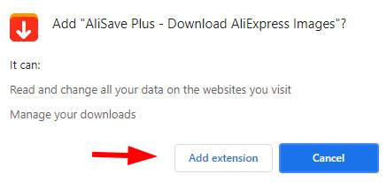 AliSave Plus to accept the installation