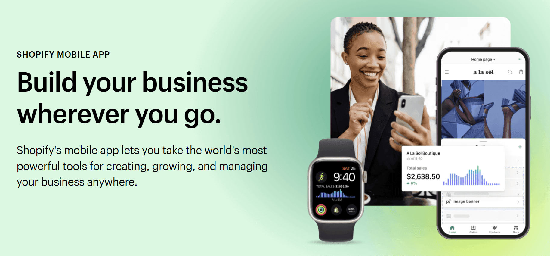 Shopify mobile app