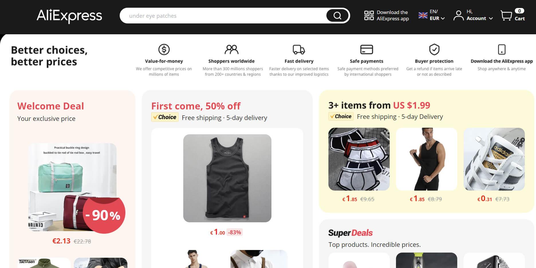 AliExpress Homepage